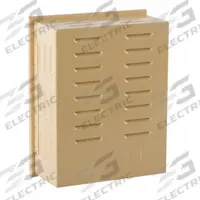 APPROVED VENDOR Universal Thermostat Guard: Hinged, Beige, Ring Base/Solid Base, Single Wall (MPN 13J040). Key specifications — Base Type: Solid Base; Cover Type: Hinged; Brand: APPROVED VENDOR; Thermostat Guard Cover Color: Beige; Inside HxWxD: 8-5/8 in H x 6-3/4 in W x 3 in D; Guard Construction: Single Wall; Outside HxWxD: 9-3/16 in H x 7-1/4 in W x 3-5/16 in D.