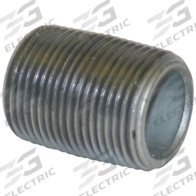 APPROVED VENDOR Pipe Nipple: 1/2 in Nominal Pipe Size, 1 1/8 in Lg, Schedule 80, Galvanized Steel - Schedule 80 Fully Threaded Low Pressure Pipe Nipples