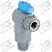 APPROVED VENDOR Manual Two-Way Ball Valve: 3/8 in, PVC, Angle, MNPT x Push, Full Port Ball Port (MPN PVC 657-6M6SMC-B). Key specifications — Brand: APPROVED VENDOR.