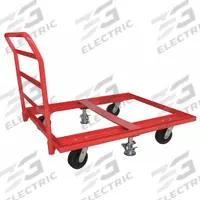 APPROVED VENDOR Pallet Dolly: 3,600 lb, Red, (4) Swivel with Floor Lock, Plastic, Tilt Not Included (MPN 48J091). Key specifications — Caster/Roller Configuration: (4) Swivel with Floor Lock; Brand: APPROVED VENDOR; Color: Red.