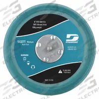 DYNABRADE Hook-and-Loop Disc Backup Pad: 6 in Dia x 3/8 in T, 5/16"-24 Threaded-Shank, Non-Vacuum (MPN 54327). Key specifications — Brand: DYNABRADE; Tool Connection: 5/16"-24 Threaded-Shank.