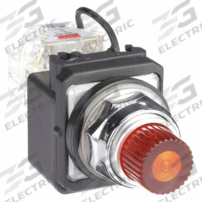 Dayton Pilot Light: 30 mm Panel Mounting Size, Amber, LED - LED Pilot-Lights