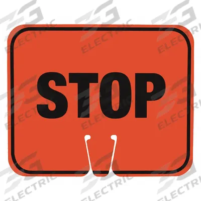 APPROVED VENDOR Traffic Cone Sign: ABS Plastic, 10 3/8 in Ht, 12 3/4 in Lg - Signs for Traffic Cones