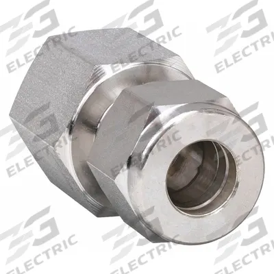 HAM-LET Compression Fitting Adapter: 6 mm OD x 1/4 in Pipe Fitting Size - Double-Ferrule Stainless Steel Fittings