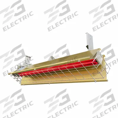 FOSTORIA Electric Infrared Heater: 1450 W Watt Output, 480V AC, 1 Phase, Hardwired - Indoor/Outdoor Suspended Infrared Radiant Electric Ceiling Heaters