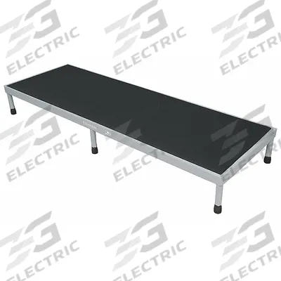 COTTERMAN Work Platform: 8 in Platform Ht - Max, 24 in Platform Wd, 60 in Platform Dp - Cushioned Adjustable-Height Single-Step Platforms