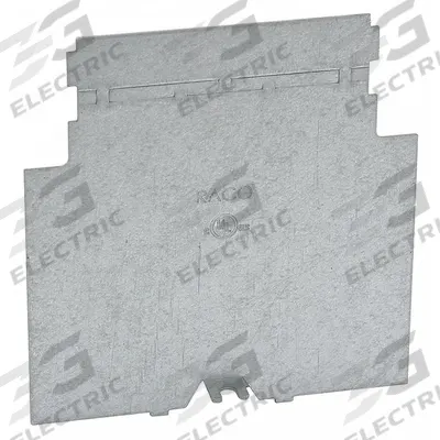 RACO Data Box Partition Plate: Steel, Silver, Box, 0.06 in Overall Dp - Mounting Accessories for Electrical Boxes