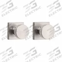 KWIKSET Door Knob Lockset: Passage Knob Locksets, Nickel (MPN 720PSK-SQT-15-6AL-RCS). Key specifications — Lockset Style: Rose; ANSI Lockset Function: Hall.