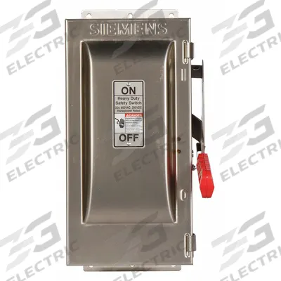 Siemens Safety Switch: Non-Fusible, 30 A, Three Phase, 600V AC, 316 Stainless Steel - Non-Fusible Safety Switches