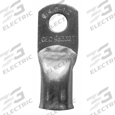 WESTWARD Lug: Crimpable Side Terminal, Crimp/Solder, Copper/Tin, 4/0 ga, Yellow - Crimpable Side Terminal Lugs