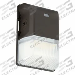 LED SECURITY LIGHT: LED, 1,900 lm, 4000K/5000K, 15 W, 120 to 277V AC, Type IV, 3 1/8 in Overall Ht (MPN SECS15UCSBPC). Key specifications — Housing Color: Bronze; Color Temperature: 5000K.