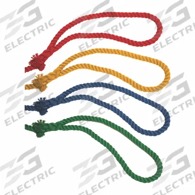 CHAMPION SPORTS Tug-of-War Rope: 4 Grip Positions, Green/Red/Royal Blue/Yellow - Furnishings, Appliances and Hospitality