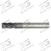 WIDIA HANITA Corner Radius End Mill: Carbide, AlTiN Coated, 4 Flute, 4 mm Mill Dia, 12 mm LOC (MPN 477804002MT)