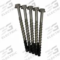 MKT FASTENING Screw Anchor: 5 in Overall Lg, 1/2 in Dia, Stainless Steel, Plain, External Hex, 10 PK (MPN 4312500). Key specifications — Finish: Plain; Material Grade/Class: 316; Removable: Removable; System of Measurement: Inch; Brand: MKT FASTENING; Screw Anchor Type: Screw Anchor; Anchor Type: Screw.