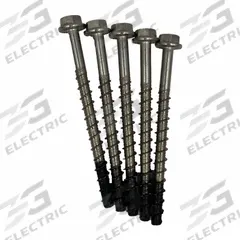 MKT FASTENING Screw Anchor: 5 in Overall Lg, 1/2 in Dia, Stainless Steel, Plain, External Hex, 10 PK (MPN 4312500). Key specifications — Finish: Plain; Material Grade/Class: 316; Removable: Removable; System of Measurement: Inch; Brand: MKT FASTENING; Screw Anchor Type: Screw Anchor; Anchor Type: Screw.