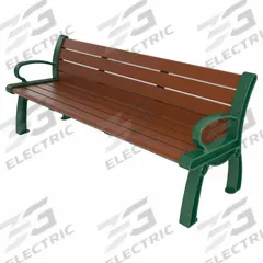 ULTRASITE Heritage Outdoor Bench: Heritage, 72 in Overall Lg, 30 in Overall Ht, Brown, Green (MPN PB 6BROGFHER). Key specifications — Manufacturer Part Number: PB 6BROGFHER; Brand: ULTRASITE; Frame Color: Green; Product Type: Outdoor Bench; Seat Color: Brown; Series: Heritage.