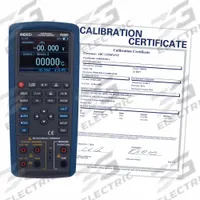 REED INSTRUMENTS Multifunction Calibrator: Multifunction, R5850-NIST, 0 mA – 20 mA, 0.001 V – 10 V. Key specifications — CAT Safety Rating: CAT IV 600V; Manufacturer Part Number: R5850-NIST; Basic DC Accuracy: +/-(0.02% +2); Brand: REED INSTRUMENTS; Calibration Certificate Type: NIST; Digital Display Screen Type: TFT LCD; Includes: Type K Thermocouple Wire Probe; Interface: USB.