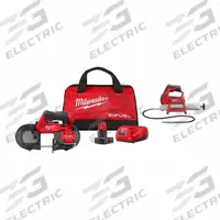 MILWAUKEE Tool Combination Kit: 2 Tools, Grease Gun/Portable Band Saw, 12 V DC Volt, M12™/M12 FUEL™ (MPN 2529-21XC, 2446-20). Key specifications — attr1176460: Grease Gun.