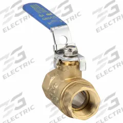 APPROVED VENDOR Manual Two-Way Ball Valve: 3/4 in, Straight, FNPT x FNPT, Full Port Ball Port, Lever (MPN 32H972). Key specifications — Brand: APPROVED VENDOR; Handle: Locking Lever.