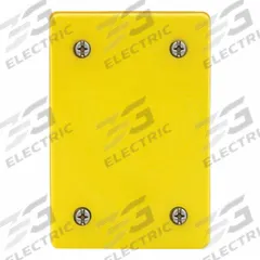LEVITON Weatherproof Cover: Valox PBT, Wetguard, Blank Cover, 1 Gangs, 4 5/8 in Overall Ht, 4/4X (MPN WP459). Key specifications — Brand: LEVITON; Color: Yellow; Compatible with Product Type: Blank Cover; Compatible with Series: Wetguard; Mounting Orientation: Horizontal or Vertical.
