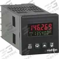 RED LION Counter: Hour Meters, DIN Track Mounting, 2 in x 2 in, cRUus/UKCA/UL E137808, LCD, Key, 4X (MPN C48CD002). Key specifications — Features: Bi-Directional and Quadrature Counting; Mounting Style: DIN Track; Output Rating: 5 A @ 30V DC; Standards: UKCA; NEMA Enclosure Rating: 4X; Terminal Connection Type: Wire Clamping Screw; Brand: RED LION; Manufacturer Part Number: C48CD002.