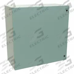 HAMMOND Electrical Enclosure: Steel, 36 in x 36 in x 16 in, NEMA 12/3R/4, Solid Cover, Hinged (MPN EN4SD363616GY). Key specifications — Closure Method: 1/4-Turn Latch; Brand: HAMMOND; Knockouts: Not Included.