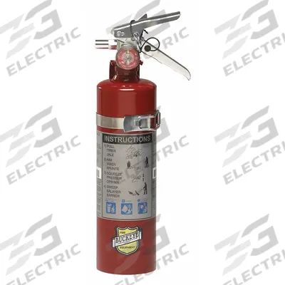 BUCKEYE Fire Extinguisher: 2.5 lb Extinguisher Capacity, 1A:10B:C - Class ABC Fire Extinguishers