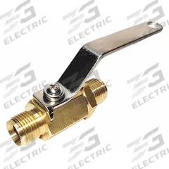 APPROVED VENDOR Manual Two-Way Ball Valve: 1/4 in, Brass, Straight, MNPT x MNPT, Full Port Ball Port (MPN G-BVLM-25M). Key specifications — Brand: APPROVED VENDOR; Handle: Lever.