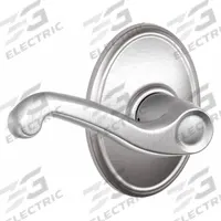 SCHLAGE Door Lockset: Passage Lever Locksets, Chrome, ADA Compliant (MPN F10 FLA 626 WKF). Key specifications — Ligature Resistance: Not Ligature-Resistant; Brand: SCHLAGE; Lockset Function ANSI Code: F75; Visual Indicator Message: No Message; Lockset Style: Flair; ADA Compliant: Yes; Finish: Satin Chromium-Plated : Brass.