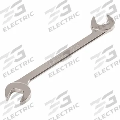 TEKTON Open End Wrench: Chromium Molybdenum Steel, Satin, 12 mm Head Size - Metric, Double End, Open End Wrenches