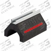 B-LINE BY EATON Support Blocks with Strut Channel: Rubber Base, 304 Stainless Steel, 5 in Overall Ht (MPN 12394462). Key specifications — Support Material: Stainless Steel; Base Material: Rubber; Base Size: 4.8 in L x 6 in W; Brand: B-LINE BY EATON.