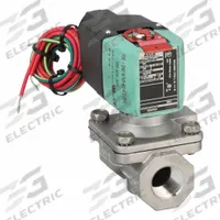REDHAT Solenoid Valve: 2-Way, Normally Closed, 1/2 in Pipe Size, 100 to 240V AC/DC, Watertight (MPN 8210P087). Key specifications — Pipe Size: 1/2 in; Voltage: 100 to 240V AC/DC; Brand: REDHAT; Coil Enclosure: Watertight.