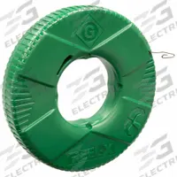GREENLEE Stainless Steel Fish Tape: 240 ft Lg, Flat Tape Shape, Formed Hook End Style, FTXSS-240. Key specifications — attr306613: FTXSS-240; attr306630: Free-Spinning Interior Reel; attr306631: Interior Reel; attr306616: GREENLEE; attr544274: 13 in.