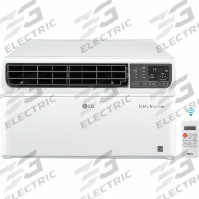 LG Window Air Conditioner: 300 sq ft – 340 sq ft, 8,000 BtuH, 115V AC, 5-15P - Residential-Grade Window ACs for Cooling Only