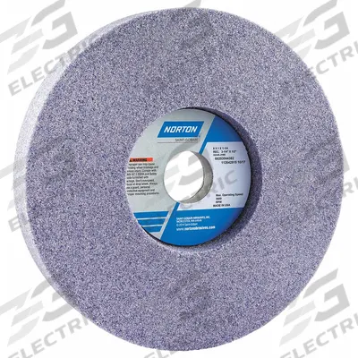 NORTON Recessed Grinding Wheel: Type 5, 8" x 1" x 1 1/4" - Grinding Wheels for Moderate-to-Heavy Grinding of Tool Steels