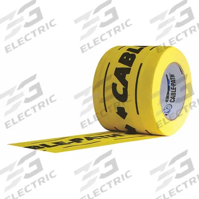 PROTAPES Gaffer's Tape: 4 in Wd, 30 yd Lg, 11 mil Thick, Black/Yellow, Cloth - Residue-Free Cable Path Gaffer's Tape