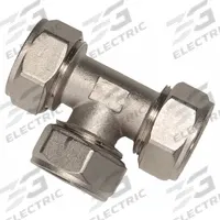 RAPIDAIR Compression Tee Fitting: 1 1/4 in OD 1 1/4 in OD 1 1/4 in OD Fitting Size, Brass (MPN M8012). Key specifications — Brand: RAPIDAIR.