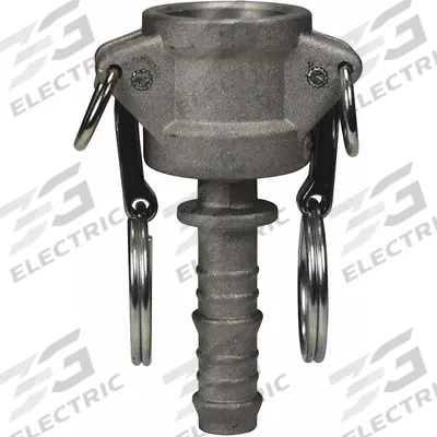 DIXON VALVE & COUPLING Cam and Groove Coupling: 1/2 in Coupling Size, 1/2 in Hose Fitting Size - Type C Aluminum Cam & Groove Fittings