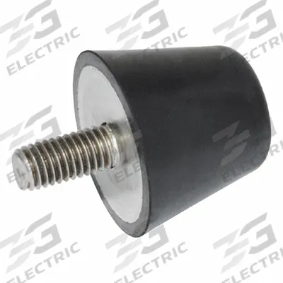 JW WINCO Vibration-Isolating Mount: Flat Conical, Buna-N - Male x Non-Threaded Vibration-Isolating Mounts