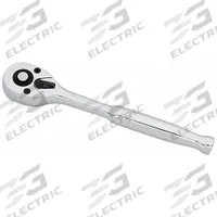 WESTWARD Hand Ratchet: Pear, Reversible, 5 1/2 in Overall Lg, Chrome, 5° Min Arc Swing (MPN 4YP73). Key specifications — attr1205598: Reversible; attr1205605: Quick-Release Included; attr1205626: Chrome; attr1205607: Pear; attr1205624: WESTWARD.
