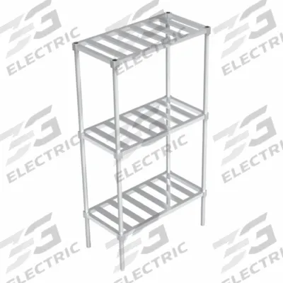 NEW AGE INDUSTRIAL Standard Shelving: 68 1/4 in x 18 in x 36 in, T-Bar Shelf - Aluminum Open Metal Shelving