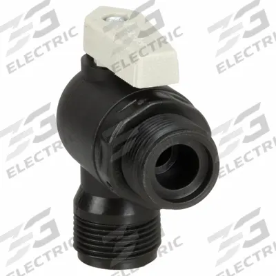 Parker Manual Two-Way Ball Valve: 3/8 in, Polypropylene, Angle, Sweat x Sweat - NSF 51 Compliant Polypropylene Ball Valves