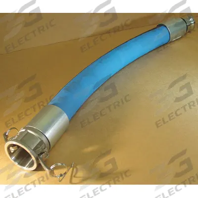 NOVAFLEX Water Suction and Discharge Hose: 3 in Hose Inside Dia., 125 psi, Blue - White Neoprene Water Suction & Discharge Hose Assemblies with EPDM Cover with Polyester Tire Cord & Wire Helix Reinforcement