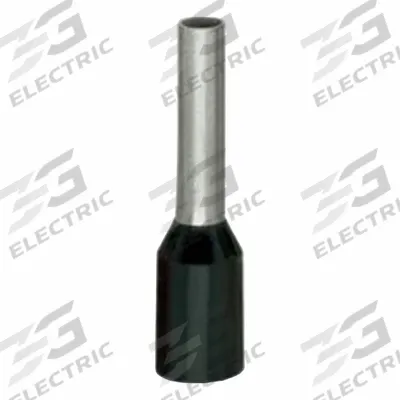 WAGO Wire Ferrule: 16 AWG Max Wire Size, Holds 1 Wire, Black, Polypropylene - Insulated Ferrules