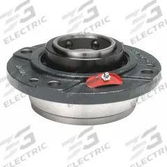 MOLINE BEARING Flange Bearing: Spherical Roller, 1 1/2 in Bore, Cast Iron, Set Screws, 5 1/4 in Lg (MPN 19131108). Key specifications — Bore Type: Cylindrical; Brand: MOLINE BEARING; Lubricant Material: Lithium Complex Grease; Mounting Bolt Size: 3/8 in; System of Measurement: Inch.
