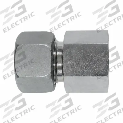 BRENNAN INDUSTRIES Compression Tube Straight: 22 mm OD x 12 mm OD size - Metric Flareless Bite Type Stainless Steel Compressin Fittings
