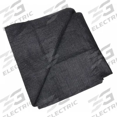 STEINER Welding Blanket: Carbon Fiber, 6 ft Wd, 6 ft Lg, Black - Heavy-Duty Carbonized-Fiber Welding Blankets