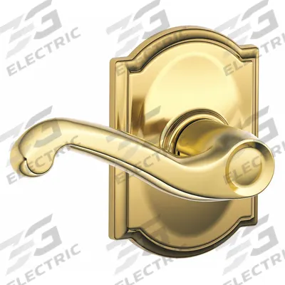 SCHLAGE Door Lockset: Passage Lever Locksets, Brass
