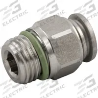 AIGNEP Push To Connect Fitting: 10 mm OD x 1/2 in Pipe Size, Push-to-Connect x MBSPP, Silver (MPN 60020-10-1/2). Key specifications — Brand: AIGNEP; Thread Size A: 1/2.