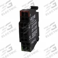 EATON Contact Block: 22 mm Panel Mounting Size, 2NC, Momentary, NZM Series, Spring Clamp Terminals (MPN M22-CK02). Key specifications — Switch Action: Momentary; Terminal Connection Type: Spring Clamp Terminals; Brand: EATON; Compatible with Series: NZM.